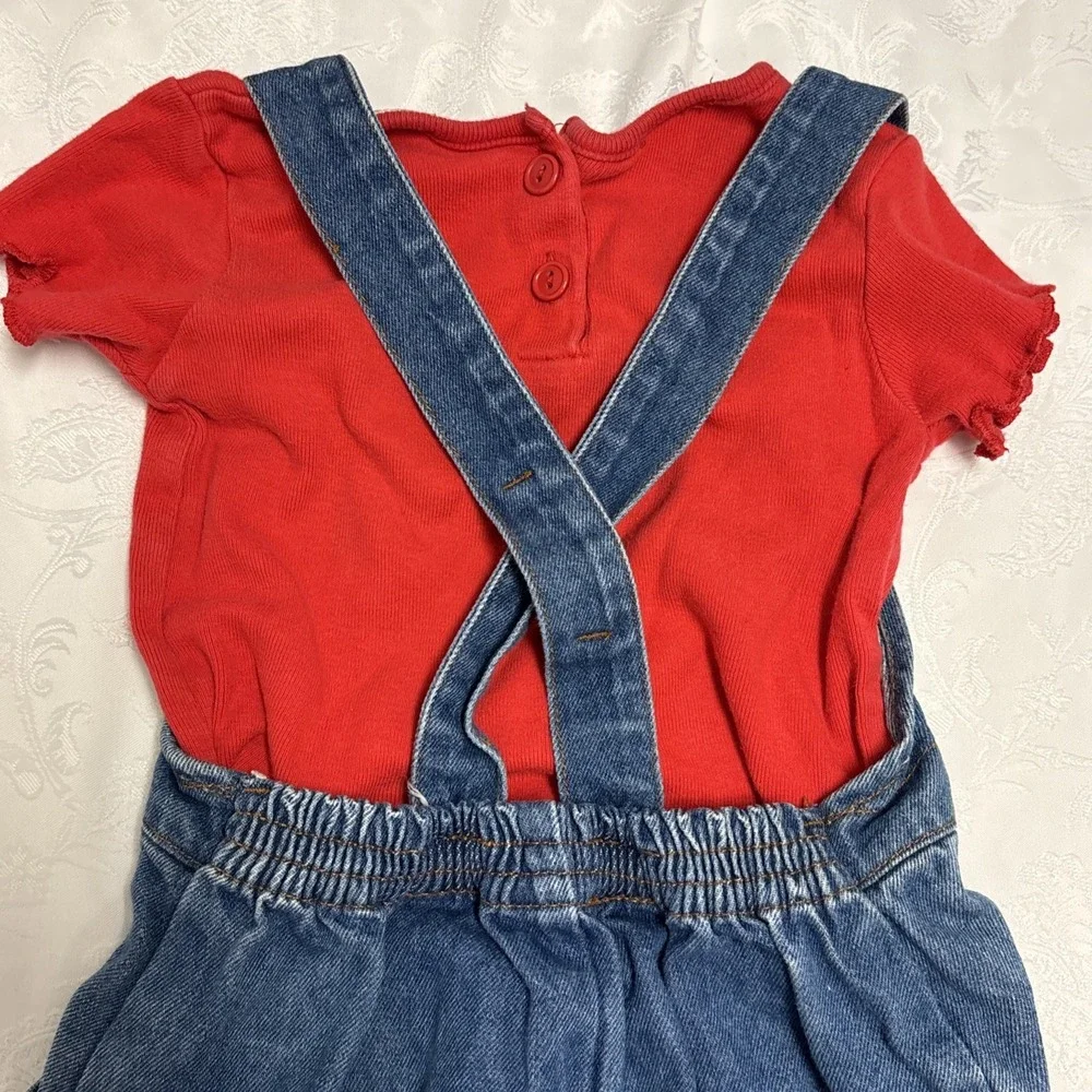 Vintage Winnie the Pooh With Tigger 2T‎ Overalls And 24 Months Shirt